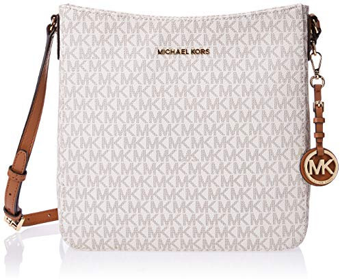 Michael Kors Jet Set Travel Large Logo Messenger - Vanilla
