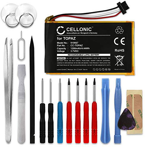 CELLONIC, Navigation Batterie, Compatible avec Navigon 70/71, 70 Premium, 70 Plus (1200mAh, 3.7V) + Kit d'outils