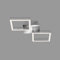 BRILONER - LED Deckenlampe mit warmweißer Lichtfarbe, schwenkbar, je 5,5 Watt, je 500 Lumen, Lampe, LED Deckenleuchte, Wohnzimmerlampe, Schlafzimmerlampe, Küchenlampe, 47x22,6x7,3 cm, Chrom-Alu