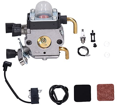 Vergaser Set, Aluminium Vergaser Zündspule Kraftstofffilter Kit für FS85 FS80 HS80 HT75 HS75 HS85 KM85