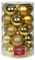 TrendLine Christbaumkugeln 25 Kugeln Ø 6 cm Gold Weihnachtskugeln Weihnachten