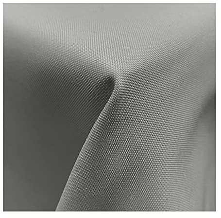 JEMIDI Tischdecke Ø 140 cm wasserabweisend - Gartentischdecke abwaschbar rund - Outdoor Tischdecke - Tischtuch mit Fleckenschutz - hellgrau