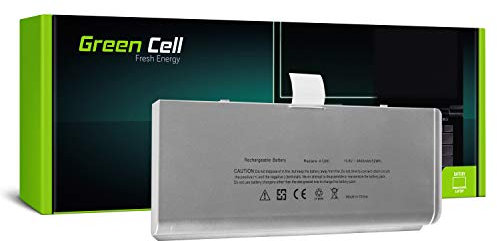 Green Cell PRO Cell A1280 Laptop Akku für Apple MacBook 13 A1278 2008 (Li-Polymer Zellen 52Wh 10.8V Silber), AP07