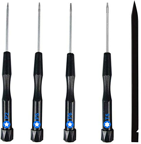 MMOBIEL - Set Professionale 5 in 1 di cacciaviti di Riparazione per iPhone 15/14/13/12/11 Series e MacBook PRO/Air con Retina