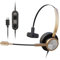 One Ear USB-C Headset for Office Telework Work from Home- Wired USB Type C Headphone for Computer, Laptop, Optimized for Dragon Dictation, Skype,Teams,Zoom,Webex,Ringcentral Conference Softphones