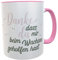 Danke-Tasse für Erzieherin oder Kindergärtnerin inkl. Geschenkverpackung, Danke sagen, Sprüche, Abschiedsgeschenk, Geburtstagsgeschenk für Kindergarten-Erzieherin (Maus Danke)