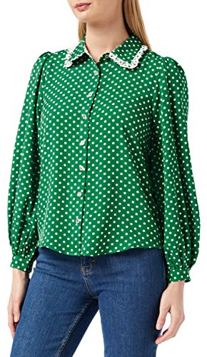 Louche Ettie-Polka-Dot Blouse, Ecru, 36 Femme