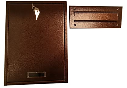 Mauerdurchwurf Innentür BriefkastenTürbriefkasten Durchwurf C4 Braun