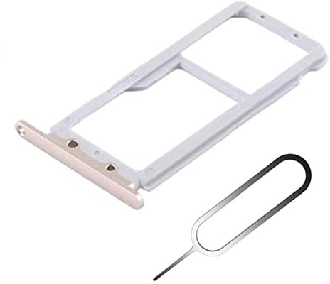 1pcs SIM-Tray/SD-Card Karten-Halter passend für Huawei Ehre V10 mit Kartenschlitz nadel - Slot Schlitten Kartenhalter, Farbe:Gold