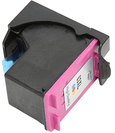 Akozon 63XL Tintenpatrone, Drucken für 4520 4512 4516 Ersatz Officejet 4650 3830 5255 3831 Deskjet 3634 3639 Tintenpatrone H 63XLC Farbe 63 XL Hervorragende Druckerpatronen