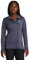 Langarmshirt mit Reißverschluss, weiches & schnelltrocknendes Funktionsshirt Langarm, Longsleeve mit halbem Reißverschluss,Midnight Navy / / White,MD