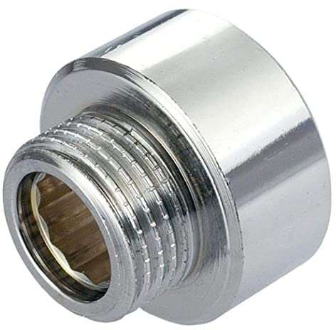 HpLive Adaptador de manguera de ducha/cabezal hembra de 3/4 pulgadas a macho de 1/2 pulgada para reductor cromado para BSP
