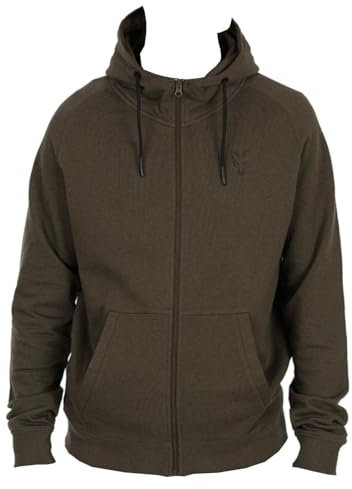 Fox Collection Lw Hoody Green & Black - Angelpullover, Größe:XL