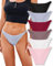 FINETOO 6er Pack Baumwolle Slip Damen Sexy Hipster Atmungsaktive Unterwäsche Soft Panties für Frauen Stretch Mikrofaser String Weich Brazilian Unterhosen S-XL