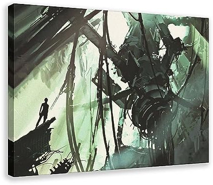KOURT Game Poster Portal 2 Kunst Leinwand Poster Wandkunst Dekor Druck Bild Gemälde für Wohnzimmer Schlafzimmer Dekoration Rahmen: 50 x 75 cm