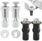 EIHI Set di Fissaggio per Sedile WC - 4 PZ Viti Ad Espansione, Accessori Cerniere Copriwater - Fissaggi Dado di Gomma per Fori Ciechi