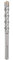 3-Piece SDS Plus Drill Bit 8 x 210 mm, with Carbide Tip, Concrete Drill Ideal for Drilling in Stone, Concrete, Reinforcement Iron, Natural Stone, Brick Wall