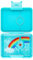 yumbox Misty Aqua Snack Box con bandeja arcoíris - Bento de 3 compartimentos 6,7x5,1x1,8 | Apto para niños | Bocadillos Saludables | Sin BPA y fácil de limpiar