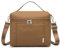 NOL Natural Organic Lifestyle Isolierte Lunchtasche für Damen, Kühltasche, leicht, Nylon, wasserdicht, Lunchbox für die Arbeit (mittelgroß (normal), Braun