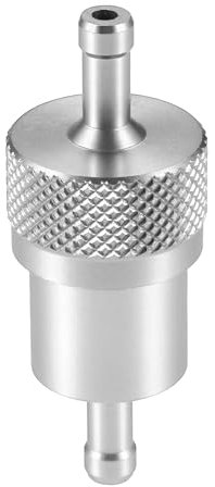 A ABSOPRO Filtro universale per carburante in linea per gasolio per UTV, tonalità argento