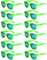 Eyegla 12 Stücke Bunte Neon Party Sonnenbrillen Set Vintage Coole Lustige Party Brillen Für Damen Herren