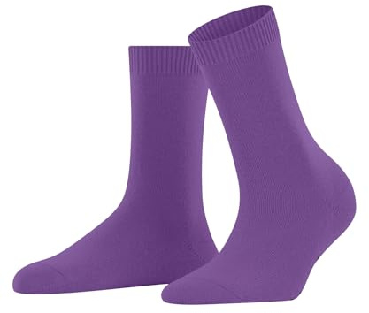 FALKE Damen Socken Cosy Wool W So Wolle Kaschmir einfarbig 1 Paar, Lila Pink Iris 8943, 39-42