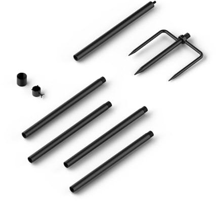 RELI Birddy 200 cm Bodenständer mit Anti-Eichhörnchen-Federung für Vogelhaus und Futterspender, verstellbare robuste Vogelfutterstation für den Außenbereich