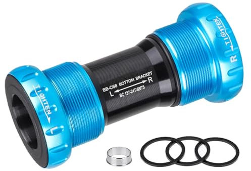 Duroecsain Vierkant-Innenlager,Fahrrad-Innenlager | Vierkantlager-Mittelwelle für Mountainbikes - Tretlagerwerkzeug, zuverlässiger Fahrradersatz, integrierte Hohlwelle mit BB52-Gewinde