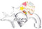 4 tagliabiscotti - Unicorno