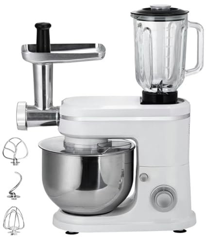 Food Mixer, Electric Stand Mixer with 8 Speeds, 6L Household Food Processor Grinder for Meat Grinder, Juicer, Kneading Dough, Egg Beater