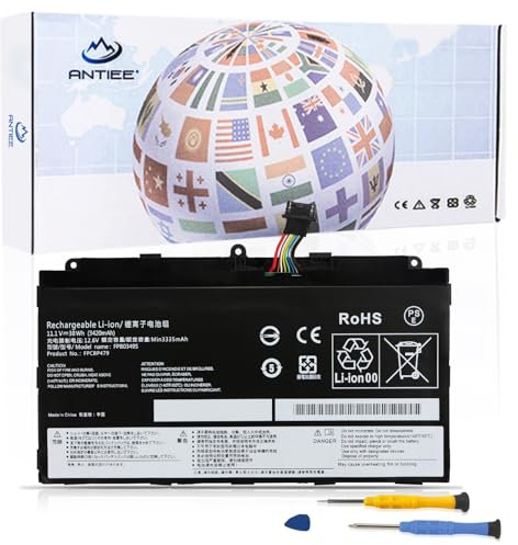 ANTIEE 38Wh FPCBP479 FPB0326S FPB0349S Laptop Akku Kompatibel mit FUJITSU Stylistic Q616 Q665 Q738 Q739 CP690859 CP690859-01 CP700540-01 31CP6/56/77 11.1V 3420mAh