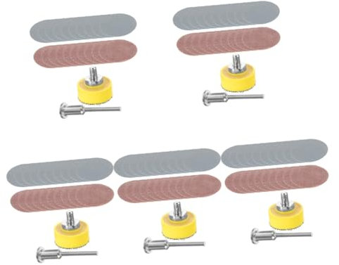 OUNONA 5 Sätze Industrie-Schleifpads Sandpapierpad Schleifpapiere Bohrerschleifwerkzeuge schleifpapier set sandpapier set Schleifpapier Bohraufsatz rad polieren Polierset Metall