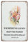 Christliches Schild, rustikales Schild, dekoratives Blechschild, Lilien-Dekor, lustiges Metallschild, Poster, Wandkunst für Küche, Garten, Badezimmer, Bauernhof, Zuhause, Kaffee-Dekor, Blechschild,