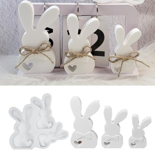 Silikonform Ostern, Osteralphabet Silikonform, Silikonformen Gießformen Ostern, Hase Gips Zum Gießen Ostern Silikonformen Ostern Gipsform Osterhasen Silikonform Für DIY Handwerk (E)