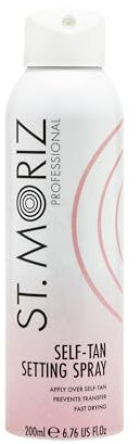 St Moritz Professional Self Tan Setting Spray | Apply to Prevent Transfer & Quick Drying | Dries Faster, Prolongs Tan & Leaves Satin Finish | Vegan | 200ml