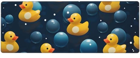 Large Mouse Mat 800x300x3mm Gaming Mouse Pad Yellow Duck Office Desk Mat, Improved Precision and Speed