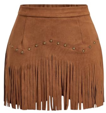 Breoklla Damen Cowgirl Skirt Western (1er Pack)