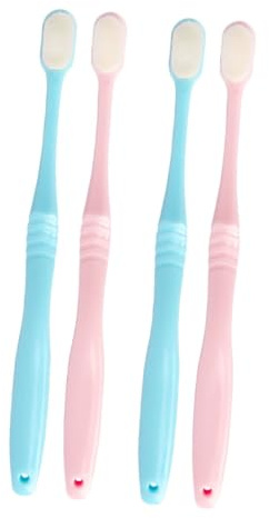 FOMIYES 4stücke Zahnbürste Aus Hochwertigem Pp-material Weiche Borsten Für Effektive Zahnreinigung Ergonomischer Griff Für Bequemes Zähneputzen Tragbar Und Kompakt Für Unterwegs