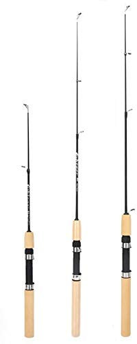 YNZUNMY Angelrute,Teleskopruten,Hand-Angelrute 60 80 100CM Mini Teleskop Eisangelrute Tragbare Carbon-Faser-Fluss Garnele Karpfenangeln Pole Winter Angelrute Pesca Tackle(100cm)