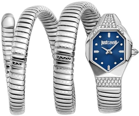 Just Cavalli JC1L370M0025 Women's Analogue Quartz Watch with Stainless Steel Strap