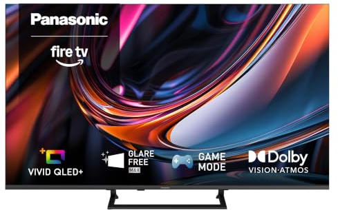 Panasonic TV-65W80C, 4K VIVID QLED+,Glare Free Max, Fire TV Freely Smart TV