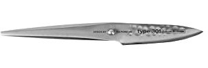 Chroma Hammerschlag Messer Type 301 HM, Design by F.A. Porsche, P-09 HM – Schälmesser mit 7,7 cm Klinge, Extra scharfes Gemüsemesser, Obstmesser gehämmert mit ergonomischem Griff