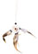 Ciffre Traumfänger Halskette Dreamcatcher Leder Fair Trade Auto LKW Truck Rückspiegel Deko Weiß (Durchmesser ca. 6cm)