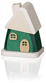 Unbekannt Egermann 3404 Räucherhaus grün Zwergenhaus 9x7x5,5 cm Erzgebirge Holz Weihnachten