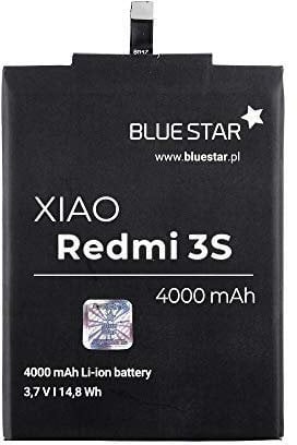 Bluestar Akku Ersatz kompatibel mit Xiaomi Redmi 3S 4000 mAh Austausch Batterie Accu BM47