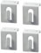 Gedotec Fensterhaken weiß | Einhängehaken aus Stahl | Dekohaken Zum Einhängen in Türen & Fenster bis 17 mm | Ohne Kleben & Bohren | Türhaken für Dekoration & Gardinen-Stange | 4 Stück - Fensterclip