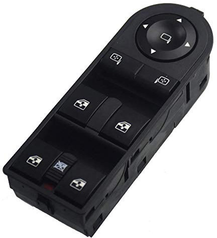 KAOLALI Botonera Elevalunas Compatible para Opel Astra H Zafira Botones de Elevalunas Mando Elevaluna13228699 13228877