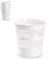 Acan Pack de 6 Papeleras de Plástico blanco Para Despacho Oficina Cubo Rejilla de Plástico Cubo de Basura para Oficina, 28 x 27,5 cm