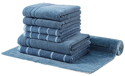 Egeria LINE Set mit Handtücher, Duschtücher und Badteppich 60x100cm 366 Mount