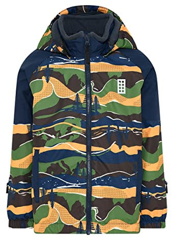 Lego Wear Unisex Lego Wear Jungen Unisex Winterjacke Skijacke 12.000 Wassersäule Atmungsaktiv Lwjested 712 Regenjacke, 590, 116 EU